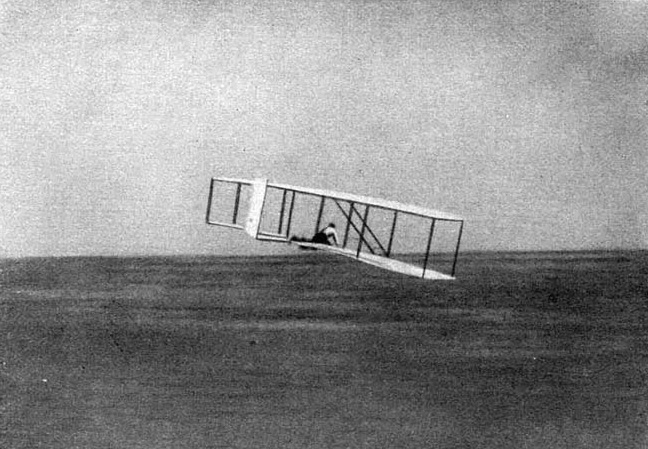 Illustration:
Wright-Gleitflieger 1901