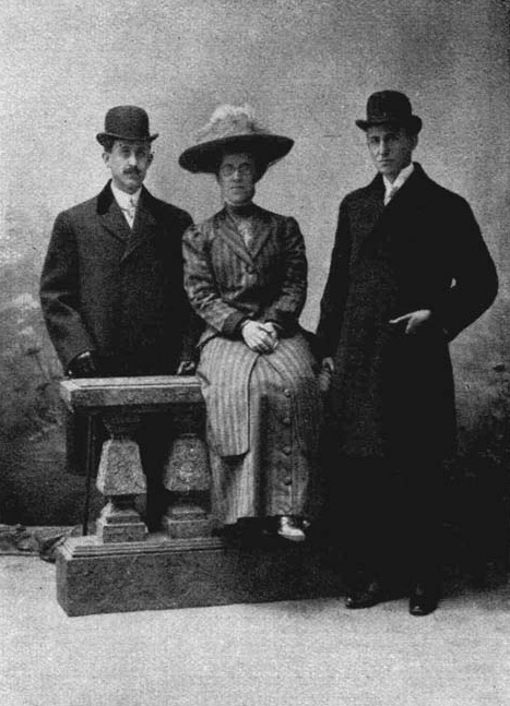 Illustration:
Orville, Katherine, Wilbur Wright