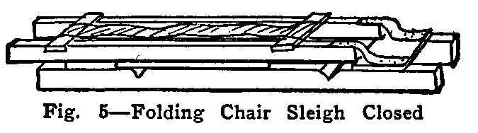 Folding Chair Sleigh Closed