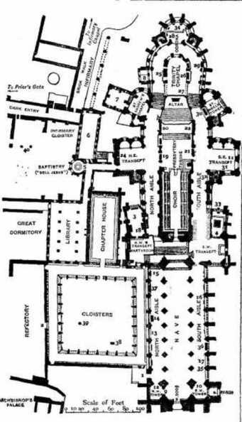 PLAN OF CANTERBURY CASTLE.