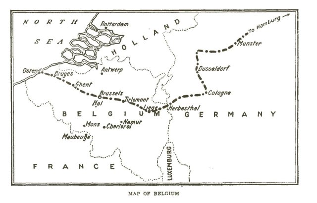 MAP OF BELGIUM