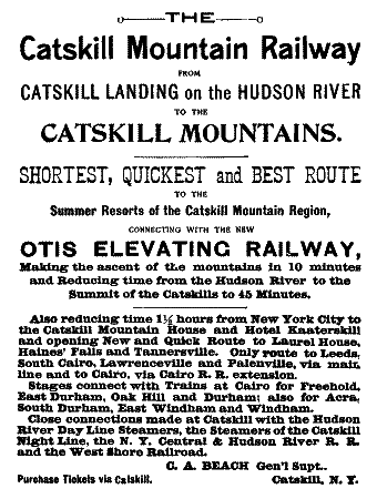 advert - The Catskill Mountain Railway