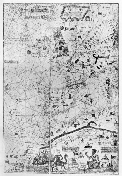 N.W. SECTION OF THE CATALAN MAP OF 1375-6.