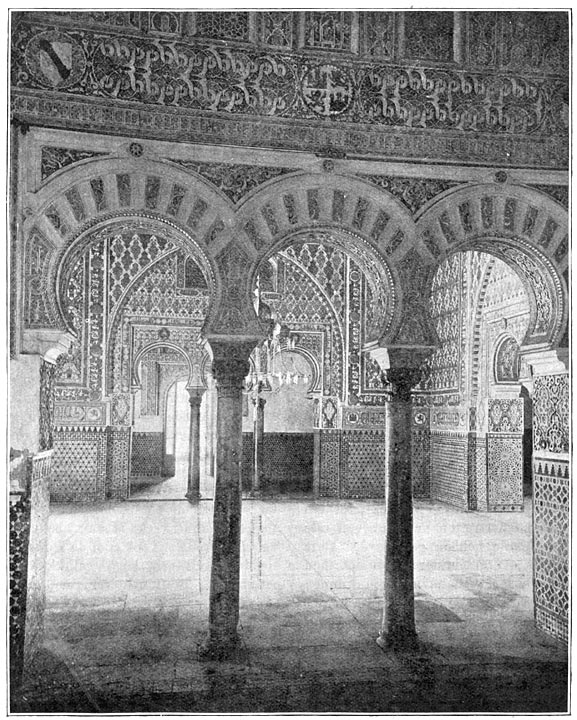 De zaal der Gezanten in het Alcazar.