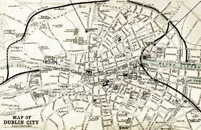 Map of Dublin City