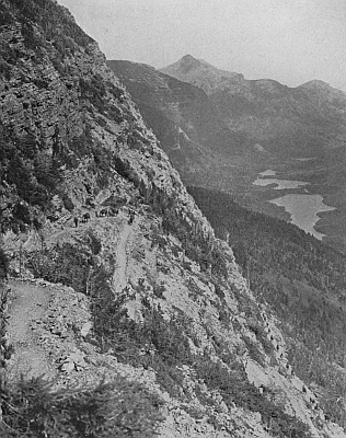 Switchbacks on the trail (Glacier National Park)