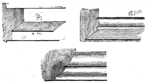 Norman Mouldings, from Binham Church, Norfolk, and
Peterborough.