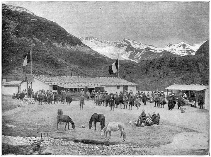 Een moderne boerderij op de hoogvlakten van Bolivia.