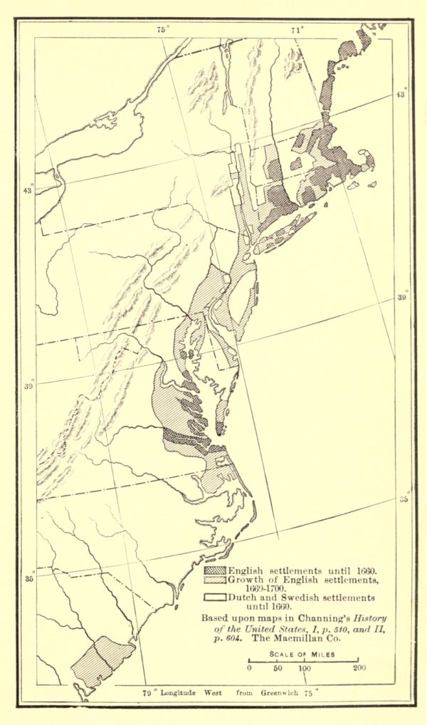 Areas Settled