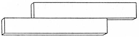 Fig. 1.—Simplest Form of Glued or Rubbed Joint.