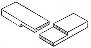 Fig. 29.—Halved Corner Joint.