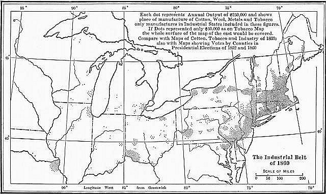 The Industrial Belt of 1860