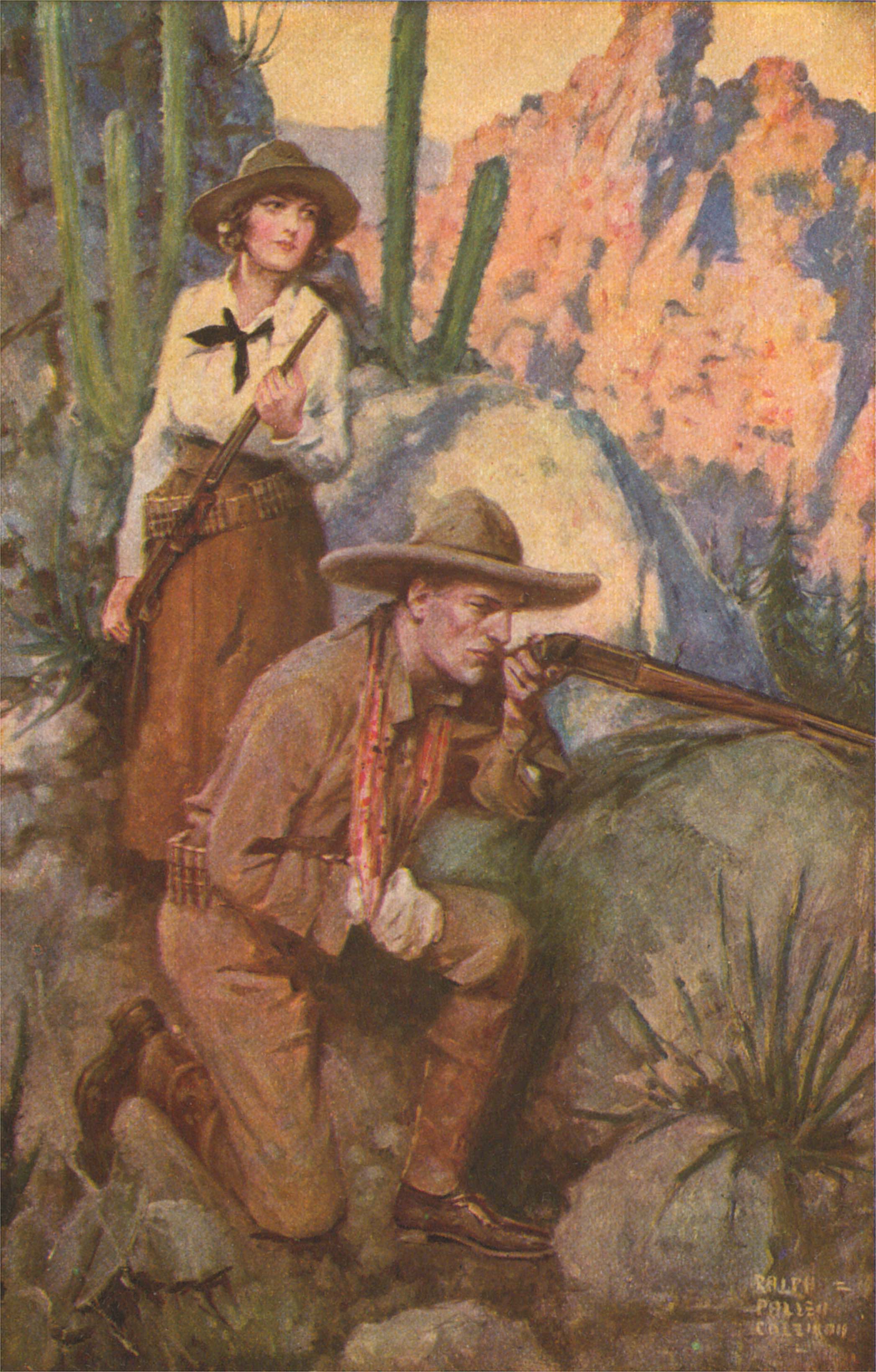"Lennon elevated his rifle and sent a parting shot over the heads of the fleeing riders"