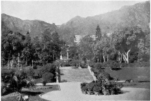 The public gardens in Hong-Kong