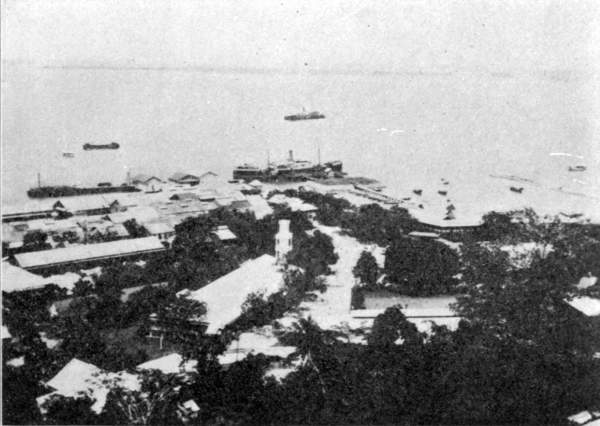 THE WATER FRONT AT SANDAKAN.