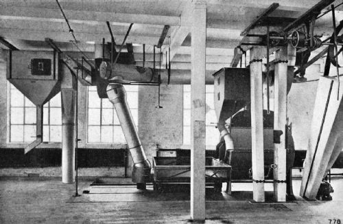 Upper-Story View of a Jubilee Plant, Showing Roaster, Cooler, and Stoner Equipment