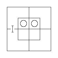 Diagram representing x m does not exist and y m prime does exist