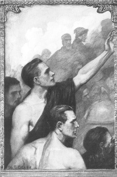 "To A Young Man"

From a charcoal drawing by W. T. Benda.