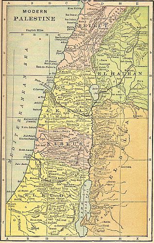 MAP 16 MODERN PALESTINE