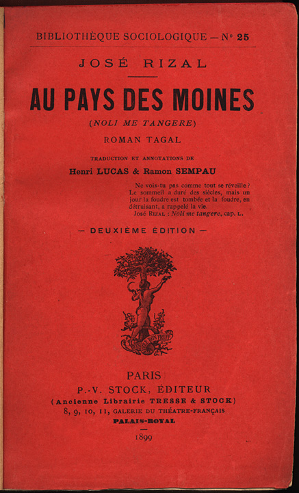 Couverture d’origine.