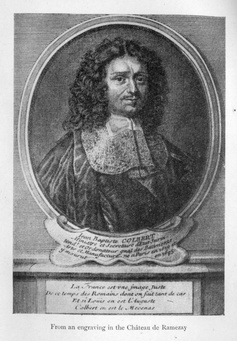 JEAN BAPTISTE COLBERT.  From an engraving in the Chteau de Ramezay.