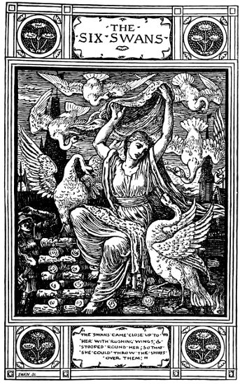 FROM MR. WALTER CRANE'S 'GRIMM'S HOUSEHOLD STORIES.'

BY LEAVE OF MESSRS. MACMILLAN.