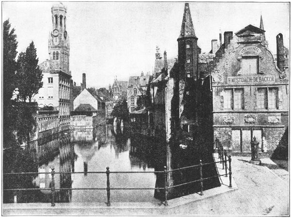 VIEW OF A CANAL FROM THE ROSARY DOCK, BRUGES