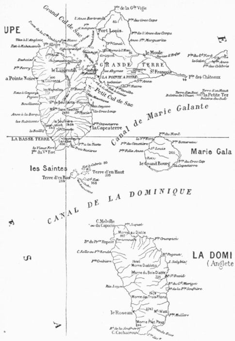 GUADALOUPE, MARIE GALANTE, AND DOMINICA.