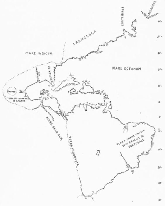 MAIOLLO MAP, 1527.