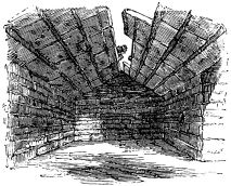 Fig. 135.—Interior of a Structure upon Mount Ocha,
Eubœa.