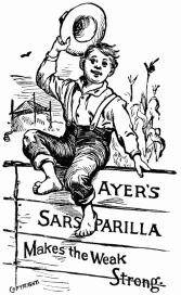 AYER’S
SARSAPARILLA
Makes the Weak
Strong.