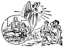 angel and shepherds