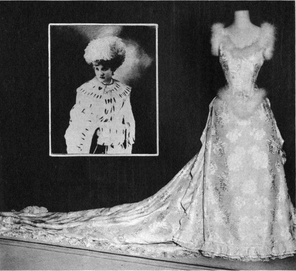 The wedding dress.