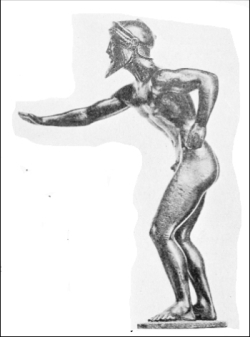 Bronze Statuette
of a Hoplitodrome.