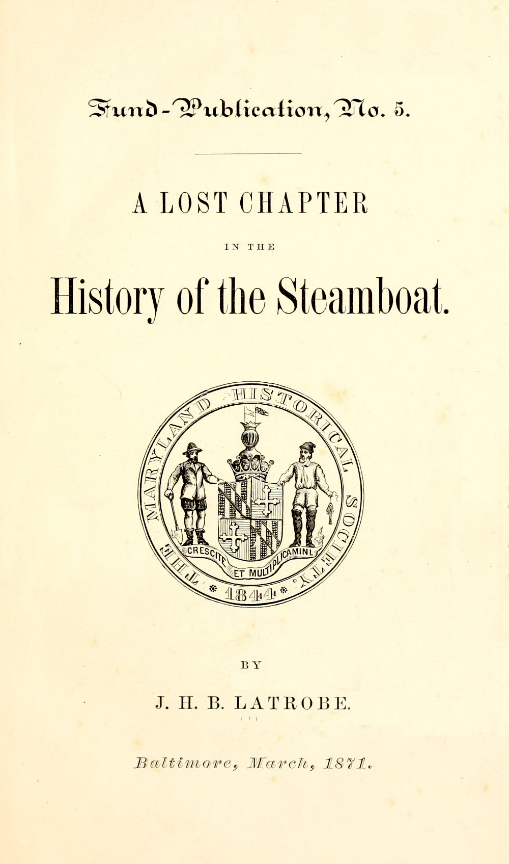 A Lost Chapter in the History of the Steamboat