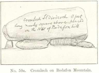 No. 50a.  Cromlech on Bodafon Mountain