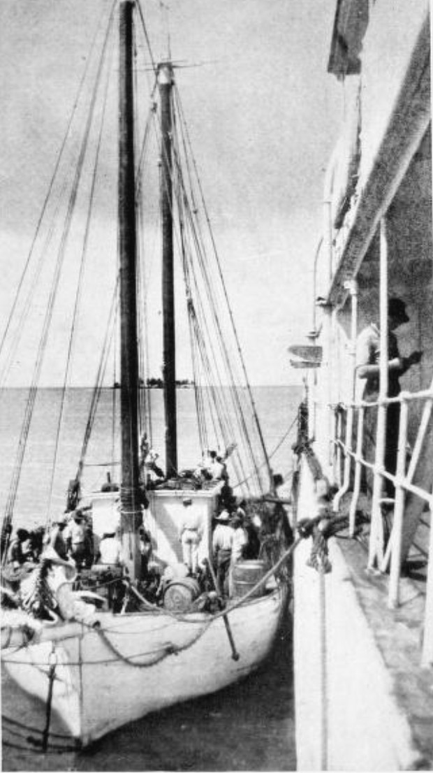 A BANANA-BOAT LOADING ON THE EAST COAST