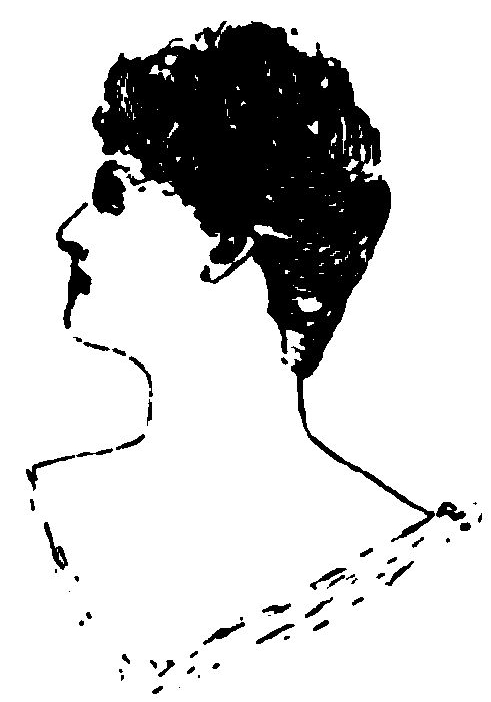 Woman looking left