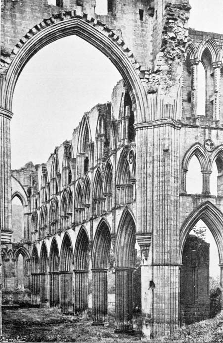 THE CHOIR OF RIEVAULX ABBEY