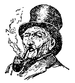 Man smoking a pipe