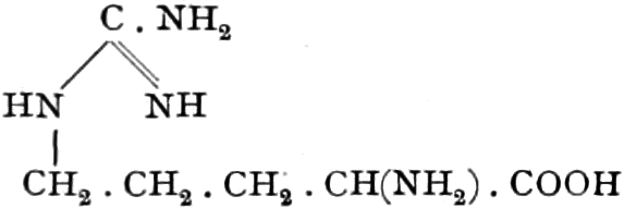 Formel des Arginins