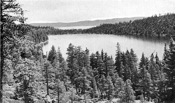 Cascade Lake and Lake Tahoe