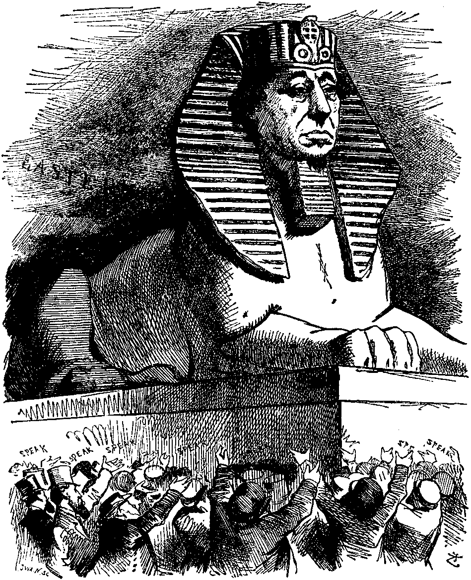 'The Sphinx is Silent,' 1876.