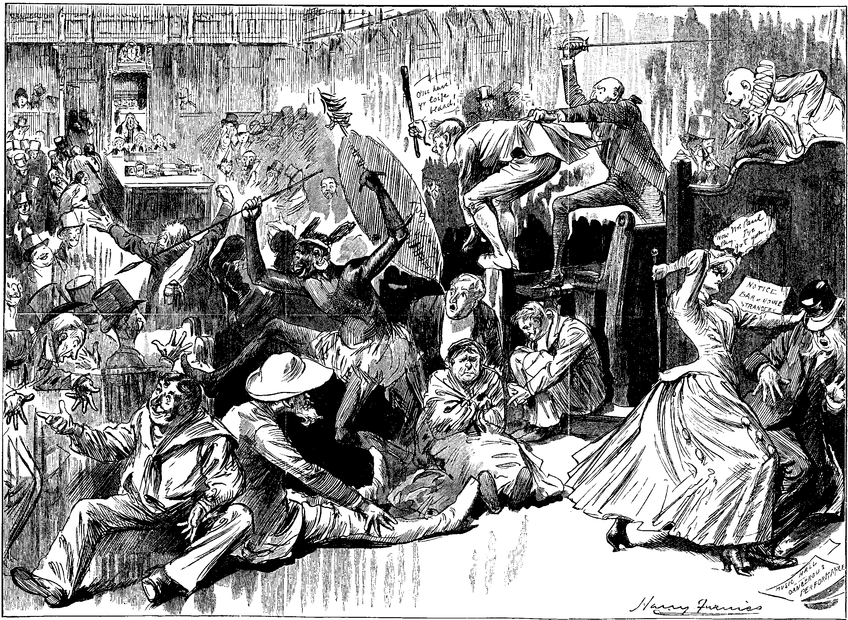 THE SERGEANT-AT-ARMS' DREAM OF THE BAR OF THE HOUSE OF COMMONS.