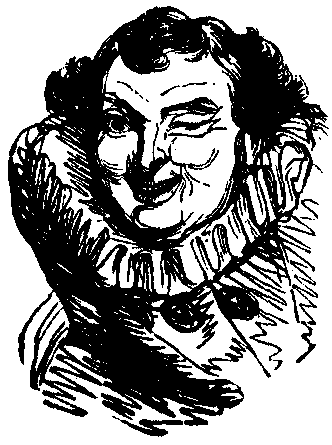 A man winking