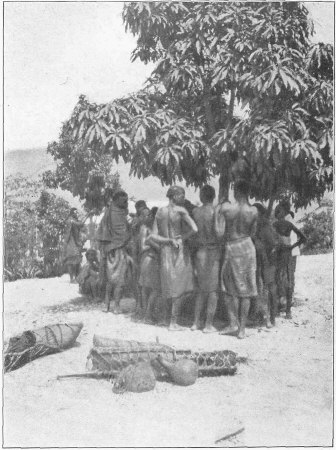 Bush Boys in the Plaza at Matadi Seeking Shade.