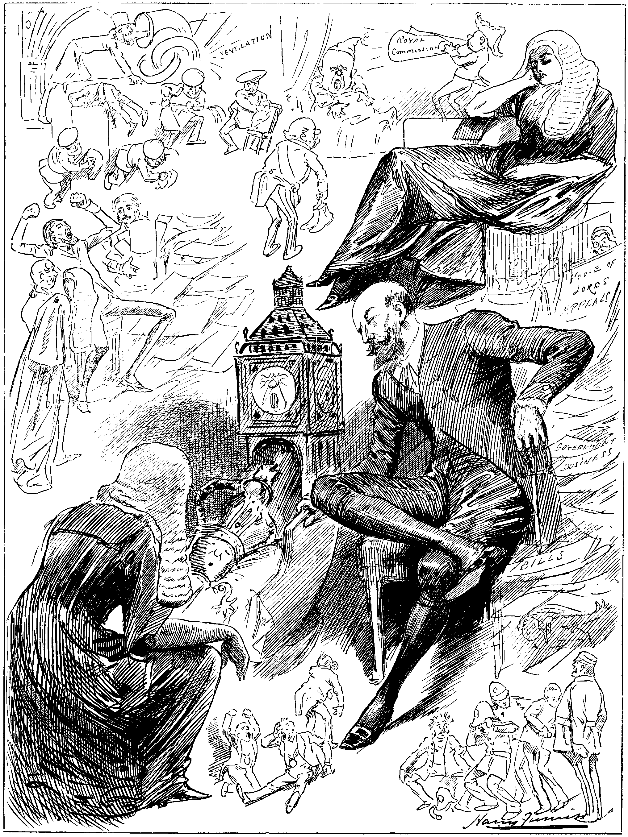 'WAKING-UP' FOR THE OPENING OF THE SESSION.