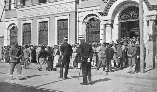 Modern Peking: A Run on a Bank.