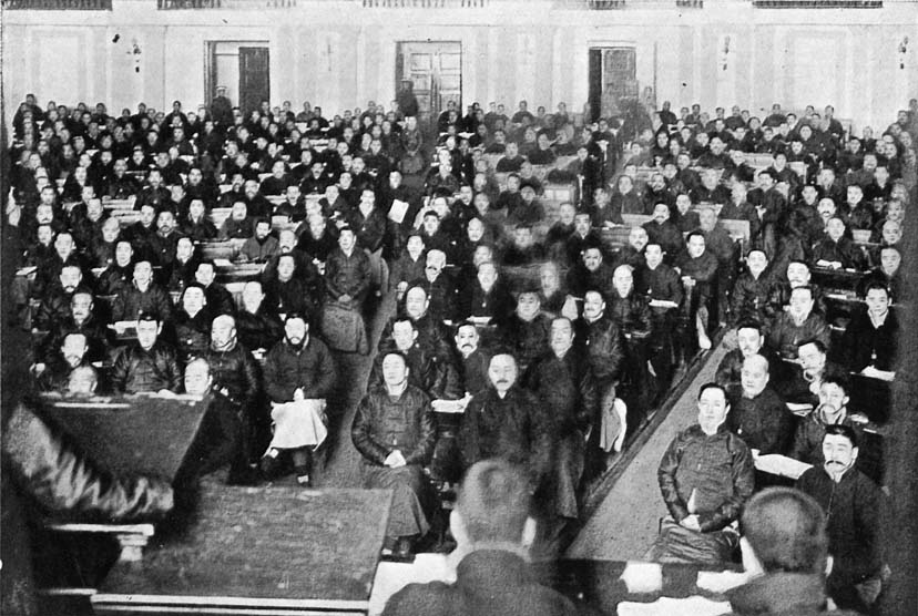 The National Assembly sitting as a National Convention
engaged on the Draft of the Permanent Constitution.

Specially photographed by permission of the Speakers for the Present
Work.