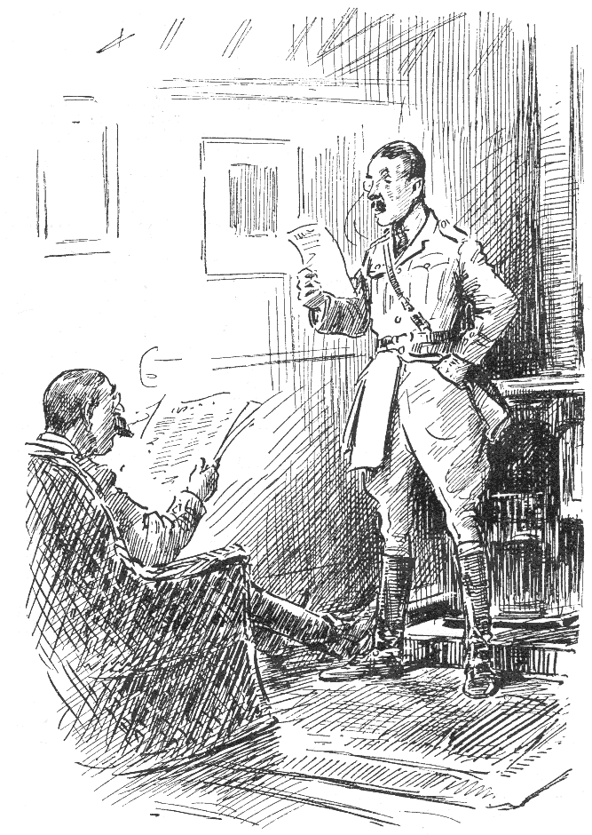 BY JOVE, MAJOR, THIS IS SERIOUS! SHIRTS, COLLARS AND TIES HAVE GOT TO BE THE SAME COLOUR AS UNIFORM.